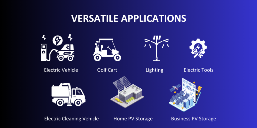 Battery VERSATILE APPLICATIONS