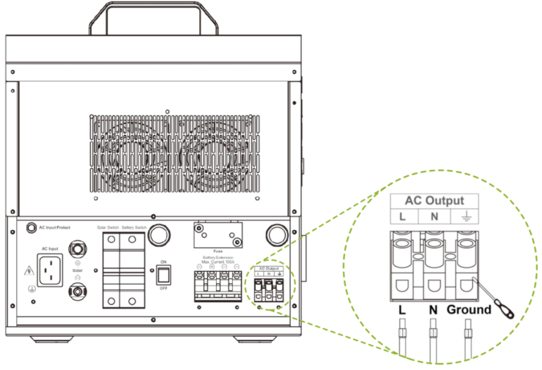 AC output terminal