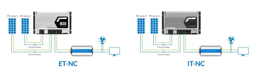 ET IT NC system diagram in no battery mode