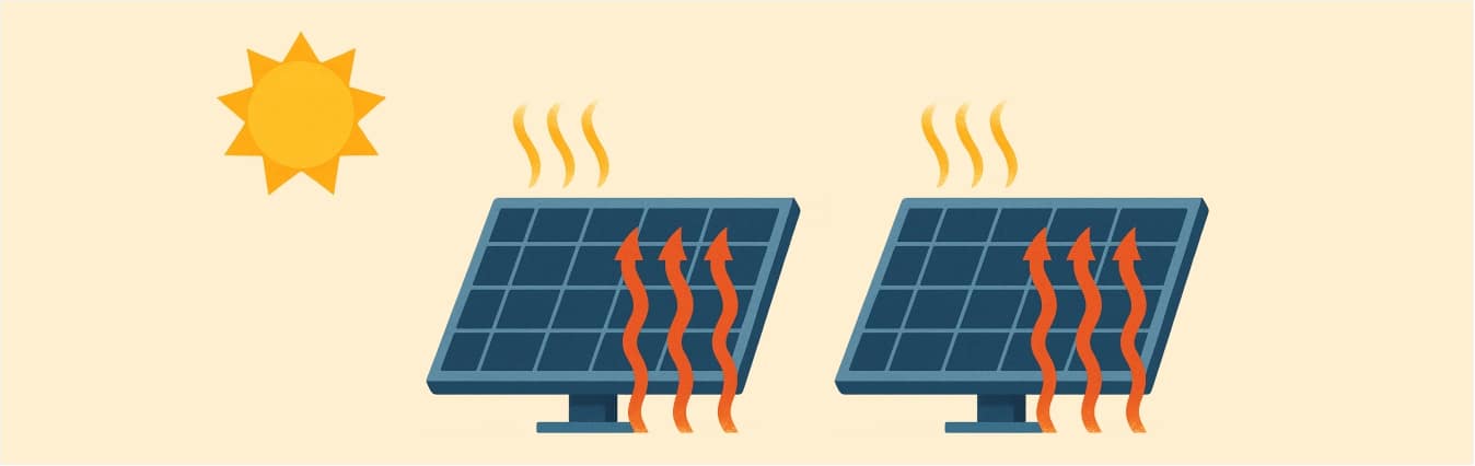 heat loss of solar panel