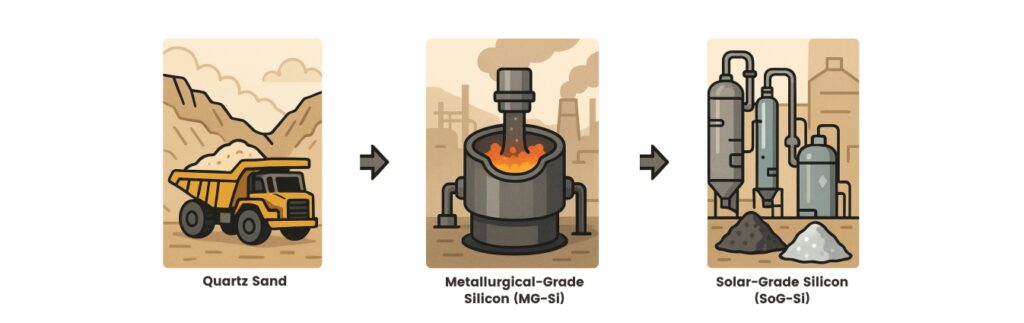 how solar panels are built