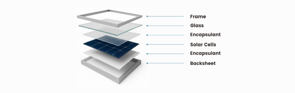 layer structure of solar panel